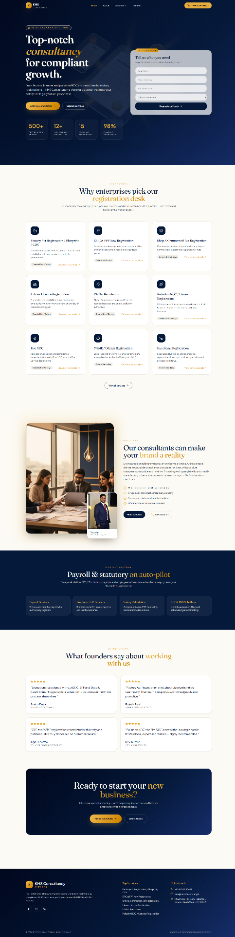 KMS Consultancy — Consultancy · Web Design