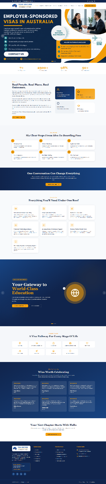 Visa Secure — Immigration · Web Design
