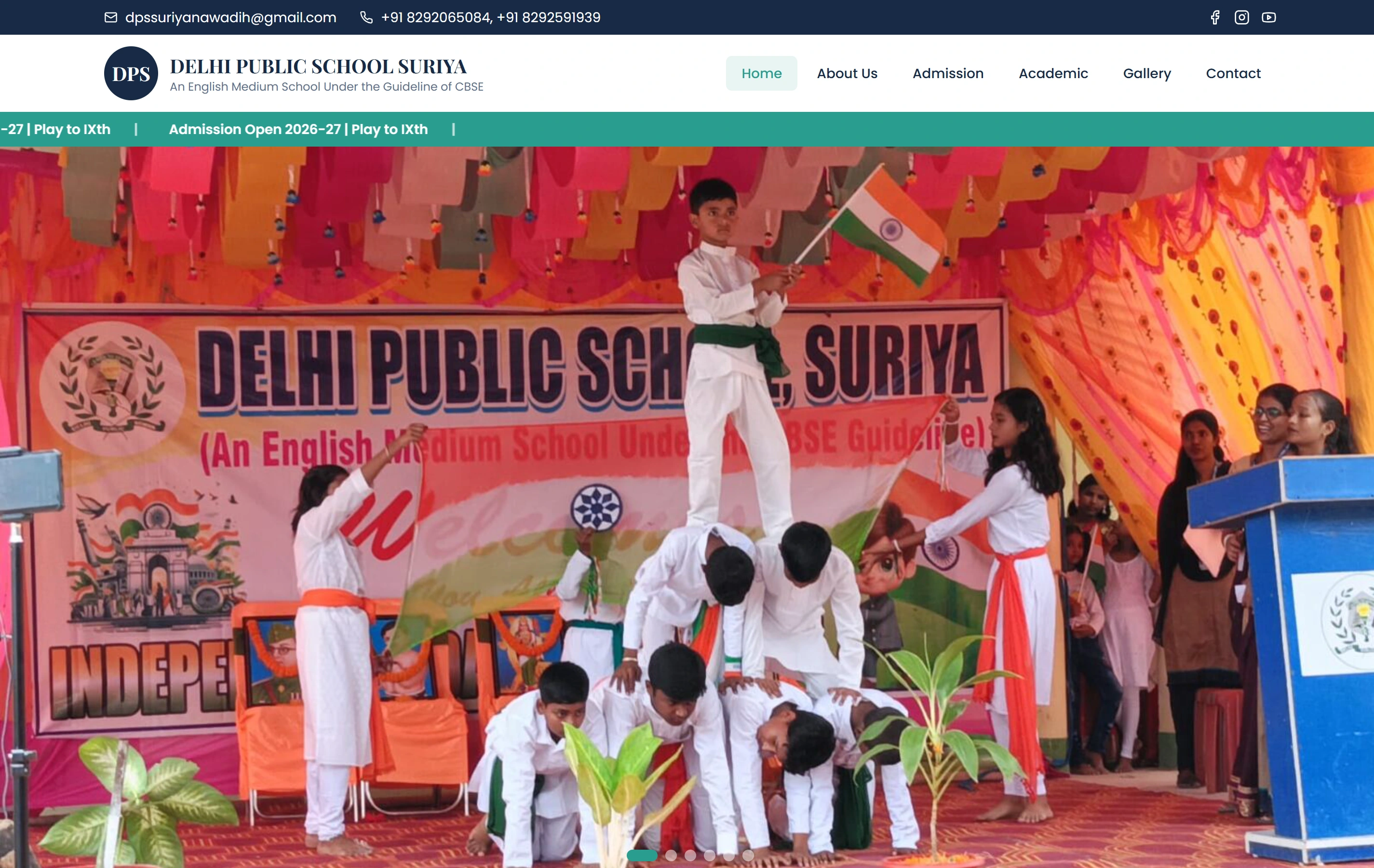 Delhi Public School, Suriya website